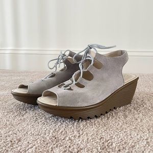 Skechers Memory Foam Strappy Platforms